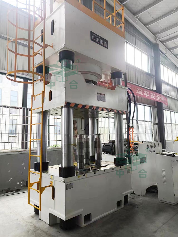 1000噸四柱液壓機帶液壓墊.jpg 1000噸四柱液壓機帶液壓墊.jpg